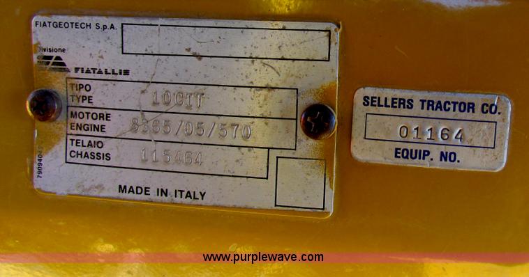 image for item H7298 1991 Fiat-Allis 10C dozer