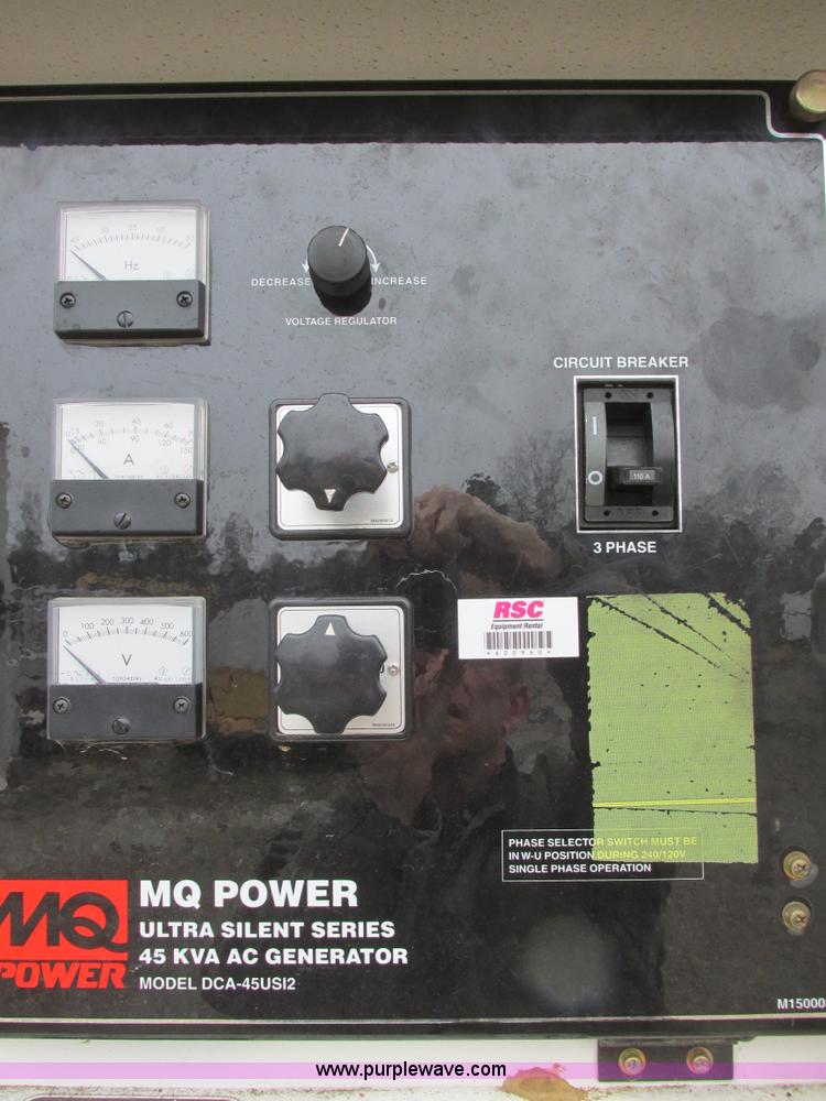 image for item I4937 2009 Multiquip DCA45USI Whisperwatt generator