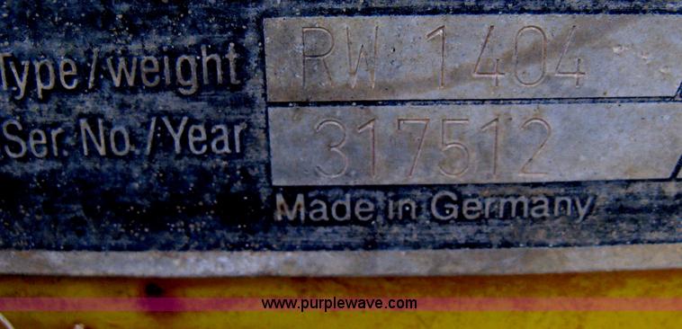 image for item I5731 1994 Multiquip Rammax RW1404 trench compactor