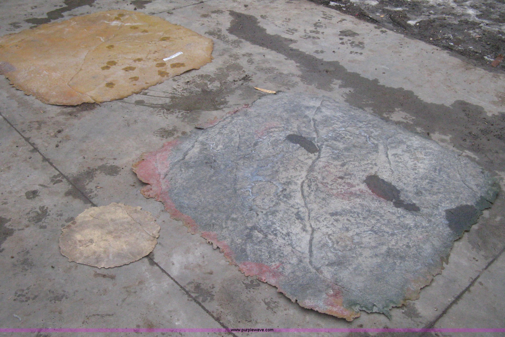 (2) assorted concrete rubber stamps in Wichita, KS Item AX9538 sold