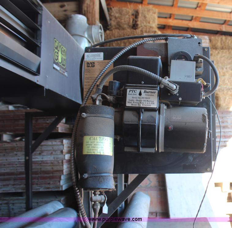 image for item AU9822 Energy Logic Black Gold stainless 2000 used oil heater