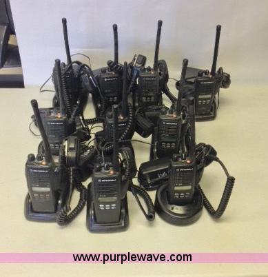 image for item AY9954 (24) Motorola HT-1250 VHF hand held radios