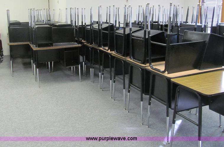 image for item AY9977 (94) metal school desks
