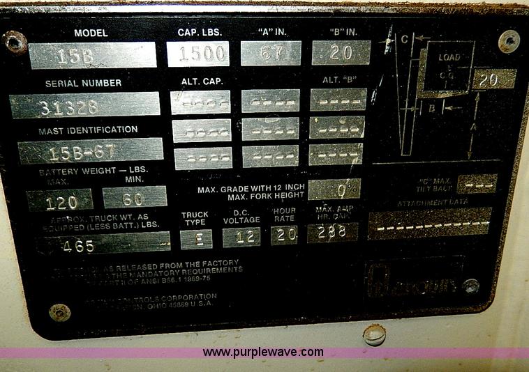 image for item H1294 Crown 15B electric pallet jack
