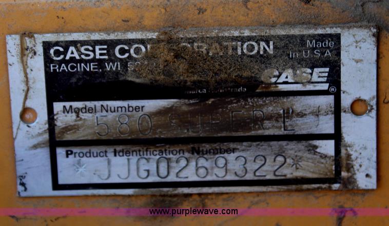image for item H7813 1998 Case 580 Super L backhoe