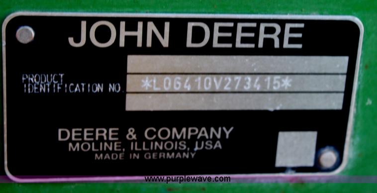 image for item H7815 2000 John Deere 6410 MFWD tractor