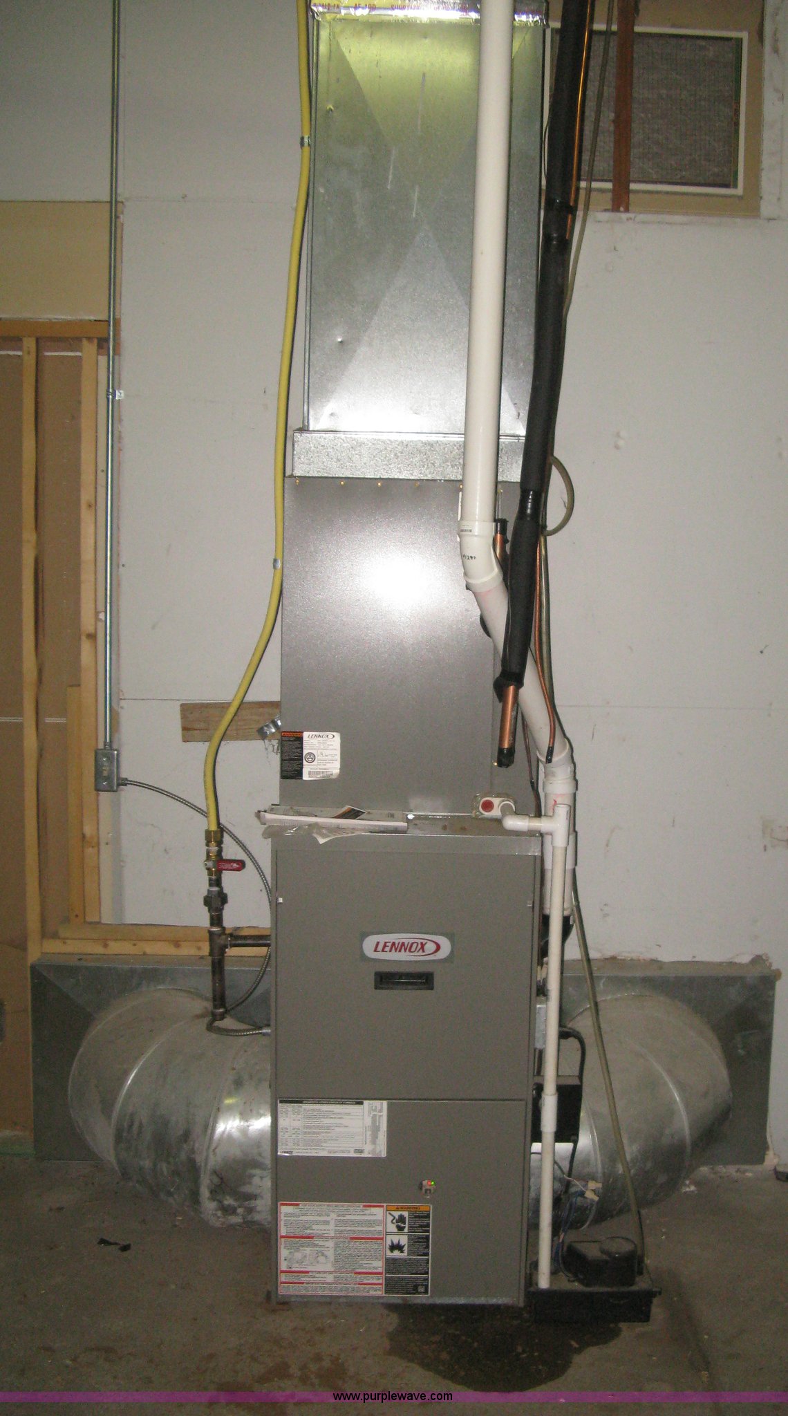 Lennox updraft furnace and A coil unit in Lyons, KS | Item AX9533 sold |  Purple Wave
