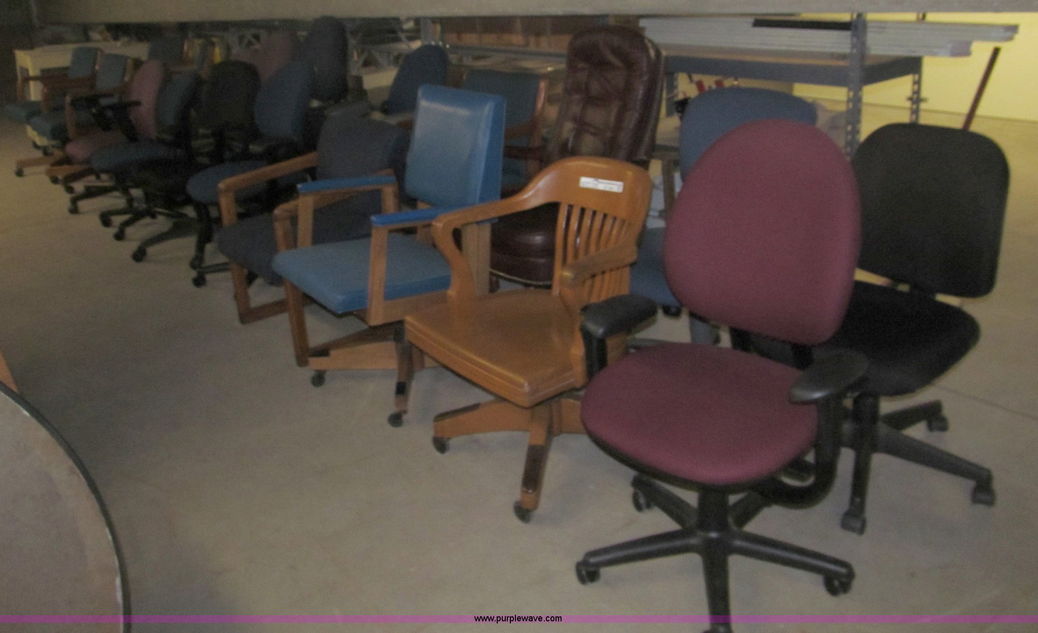 (20) assorted office chairs in Wichita , KS Item AY9917 sold Purple