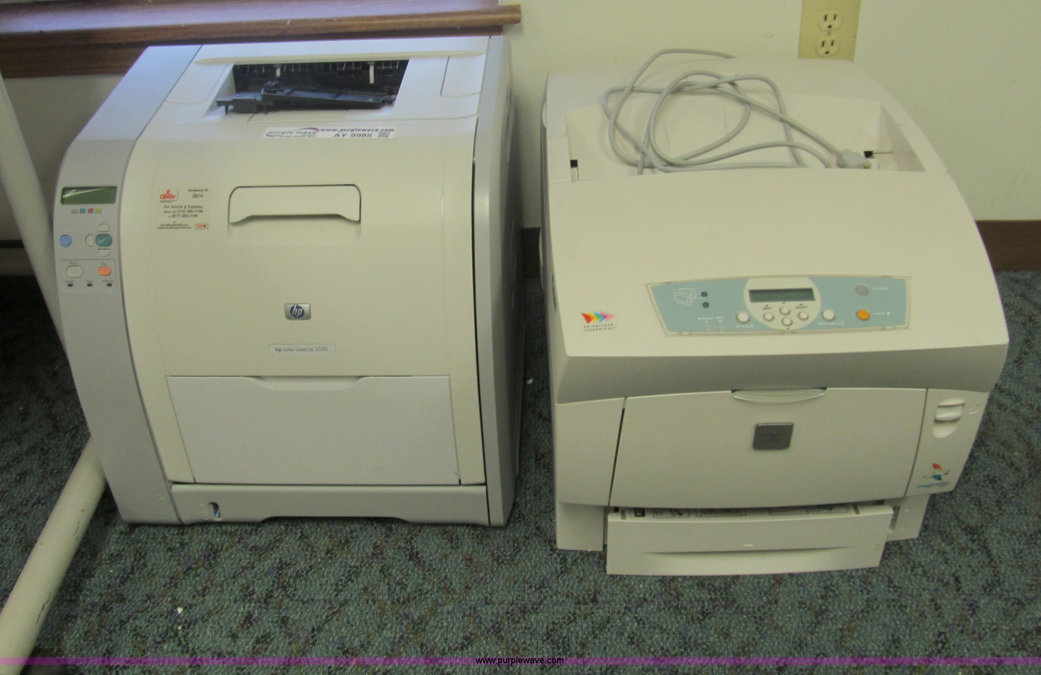(2) printers in Arkansas City, KS Item AY9985 sold Purple Wave