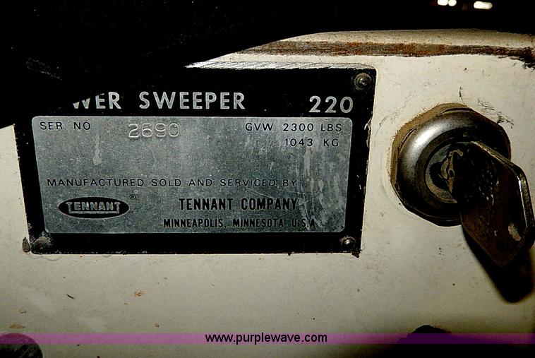 image for item AP9754 Tennant 220 floor sweeper
