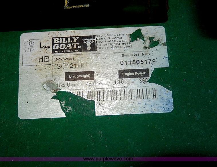 image for item AU9798 Billy Goat SC121H 12" sod cutting machine