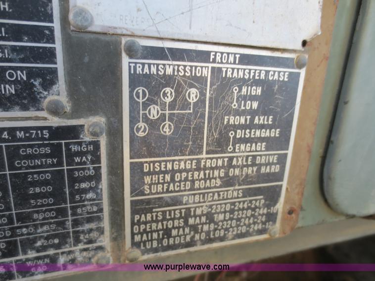 image for item C5403 1968 Jeep 1 1/4 ton truck