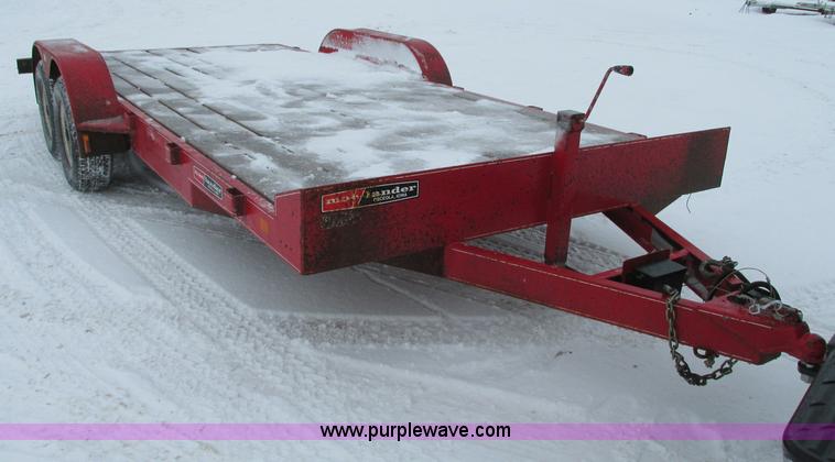 image for item E5239 2004 Mac-lander tandem axle car hauler trailer