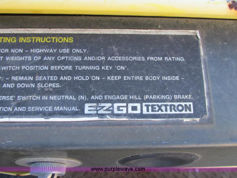 image for item F4841 1997 Ez-go Textron utility cart