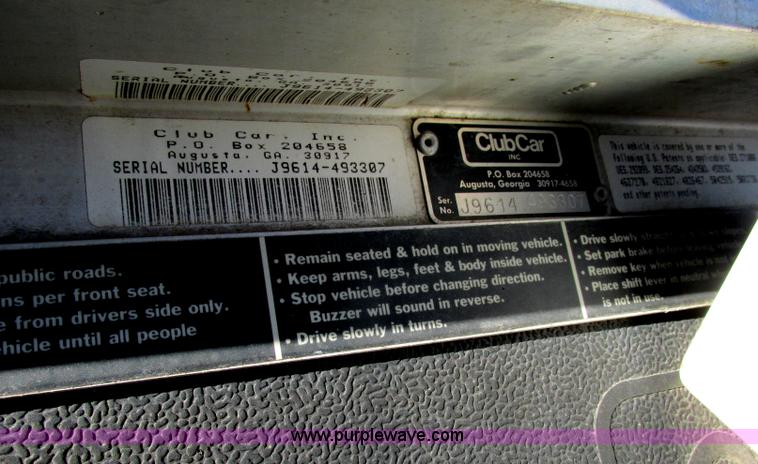 image for item F4844 1996 Club Car Carry All VI flatbed utility cart