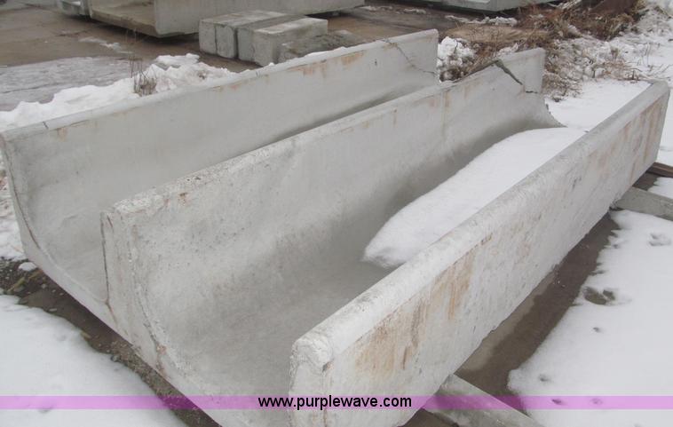 image for item AE9369 (11) 10'L concrete feed bunks