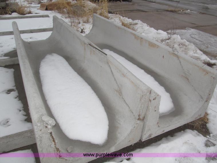 image for item AE9369 (11) 10'L concrete feed bunks