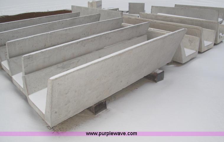 image for item AE9374 (9) concrete fence line feed bunks