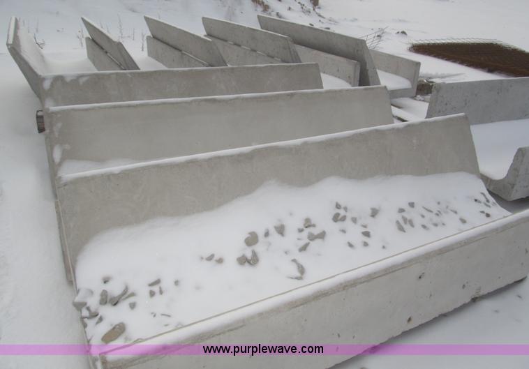 image for item AE9374 (9) concrete fence line feed bunks