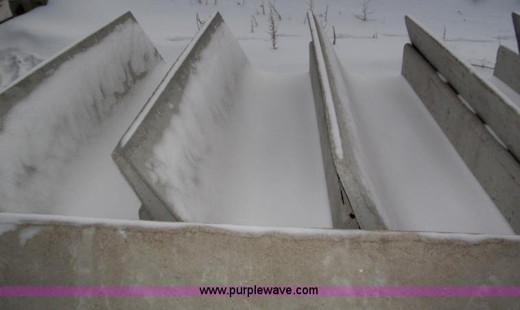 image for item AE9374 (9) concrete fence line feed bunks
