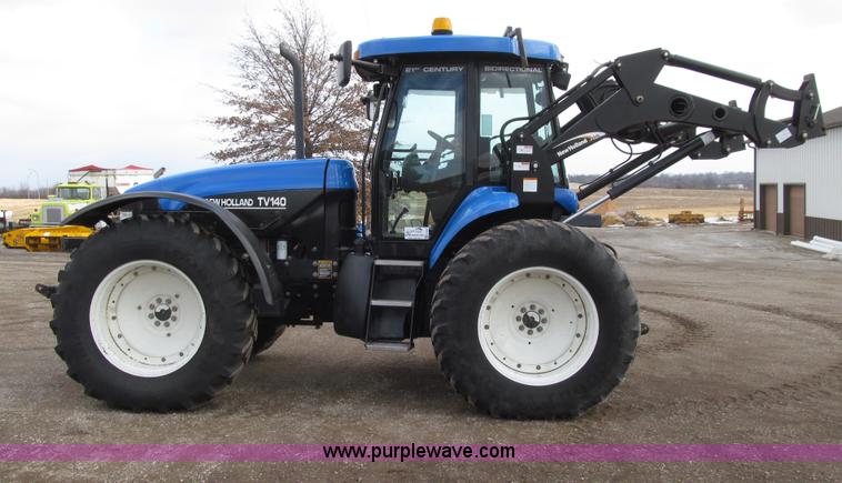 image for item E4647 2002 New Holland TV-140 bi-directional MFWD  tractor