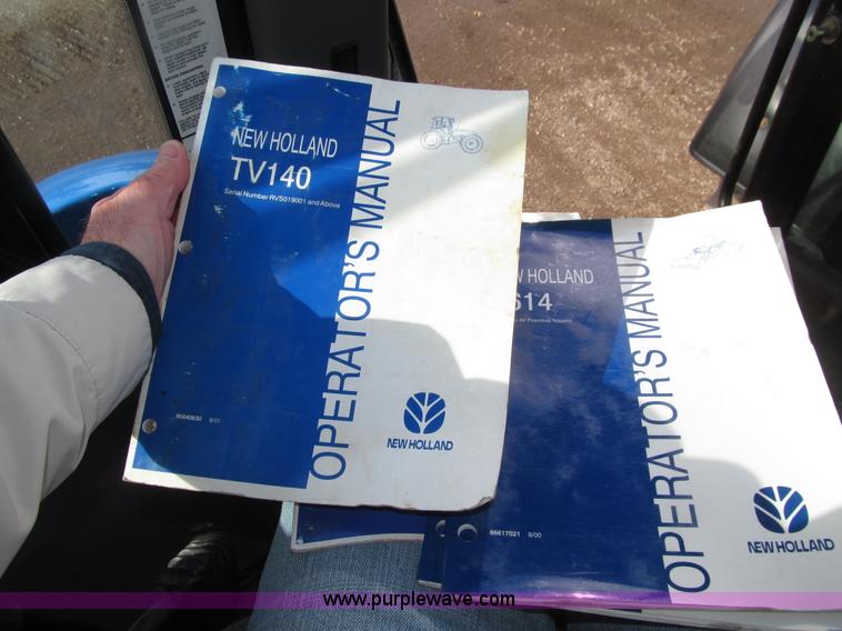 image for item E4647 2002 New Holland TV-140 bi-directional MFWD  tractor