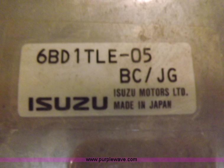 image for item I9201 Isuzu 6BD1TLE-05 5.785L six cylinder turbo diesel engine