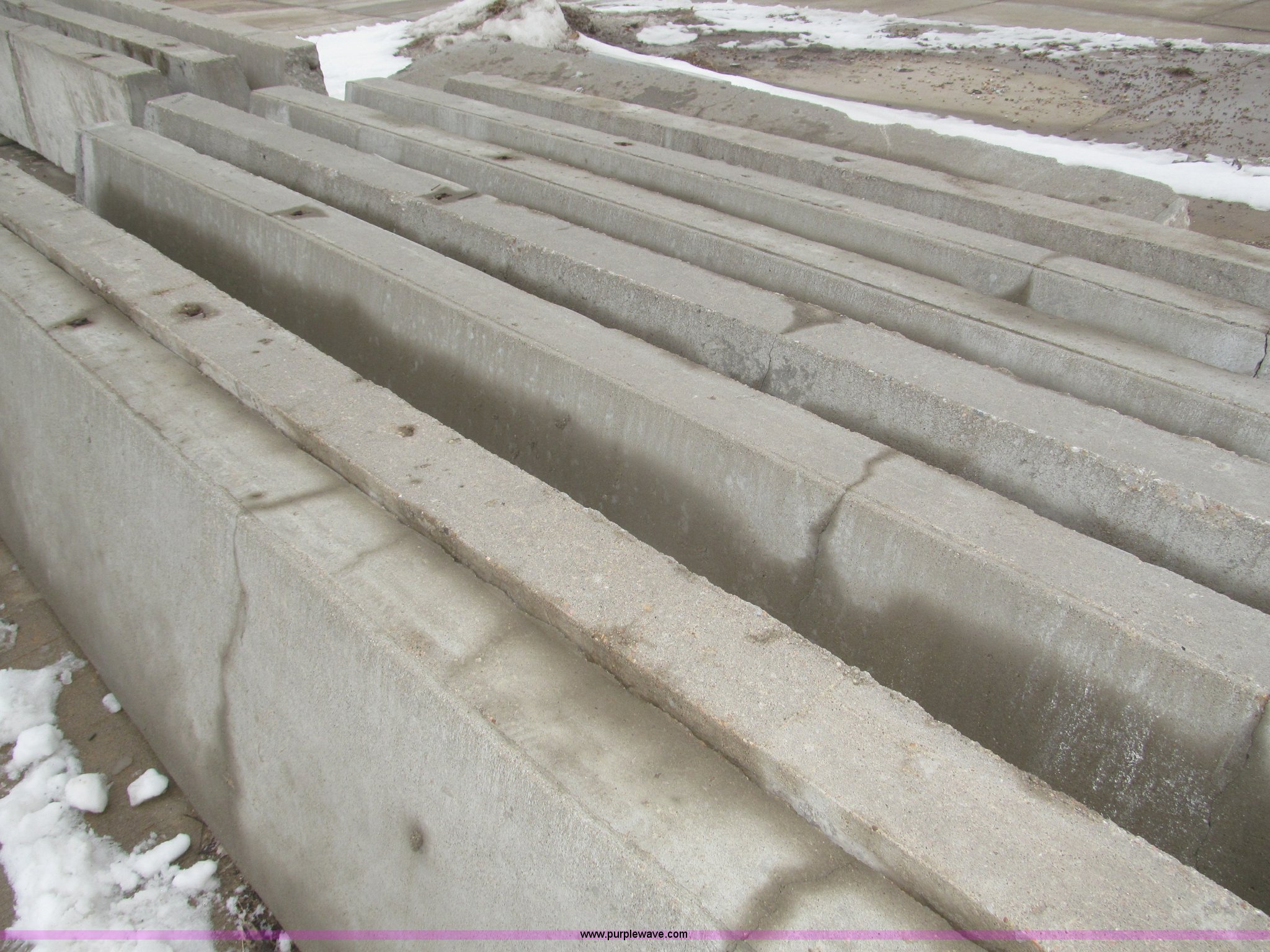 (12) reinforced concrete angled supports/barriers in Beatrice, NE ...