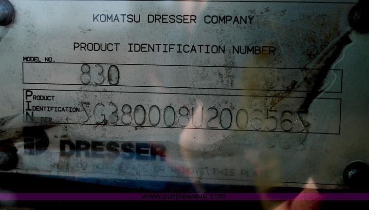 image for item C3688 1994 Galion 830 articulated motor grader