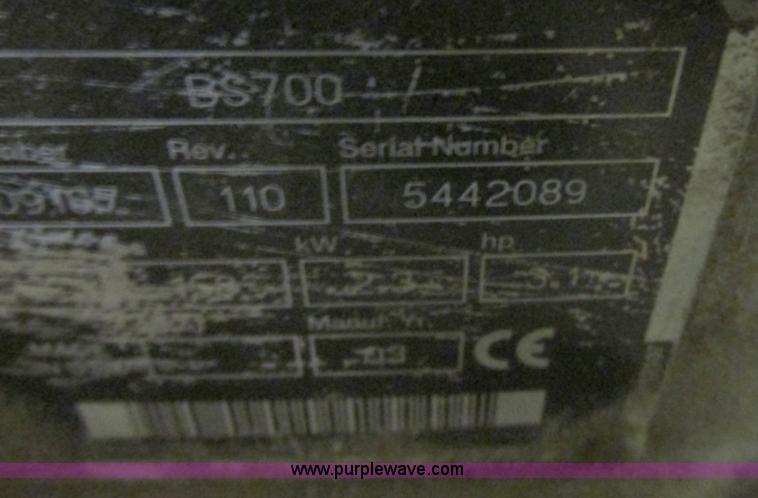 image for item E5269 2003 Wacker BS7D0 plate compactor