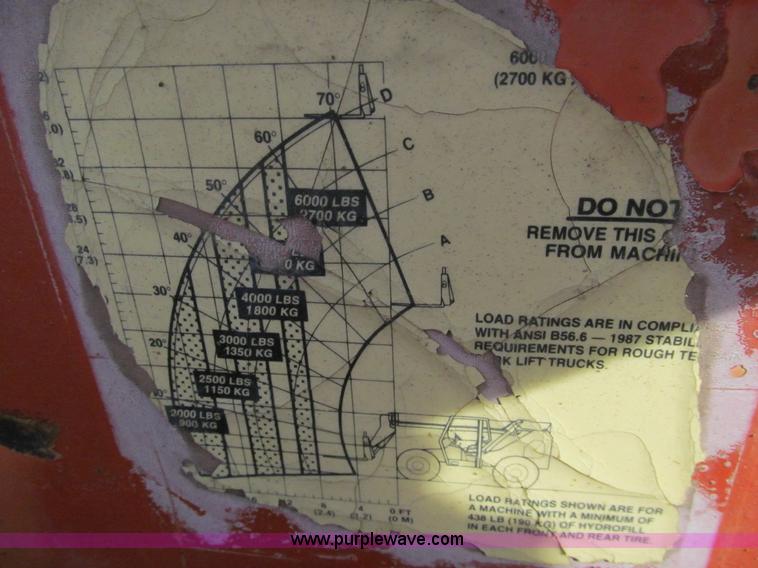 image for item G9583 1990 SkyTrac 6036 telehandler