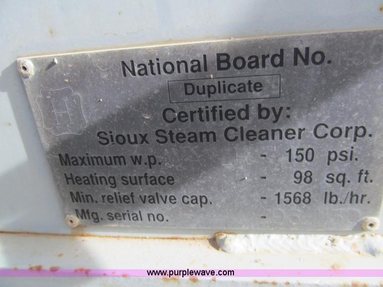 image for item G9636 2002 Sioux D2000 portable concrete plant water heater