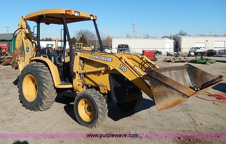 image for item H1271 2006 John Deere 110 backhoe