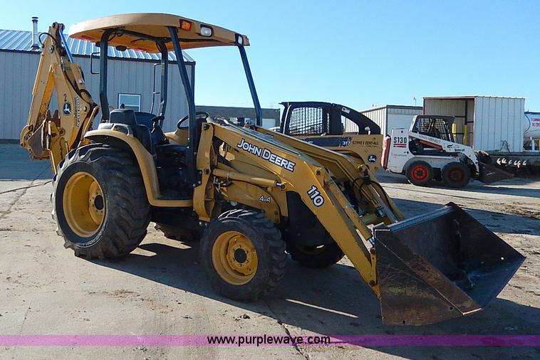 image for item H1272 2006 John Deere 110 backhoe