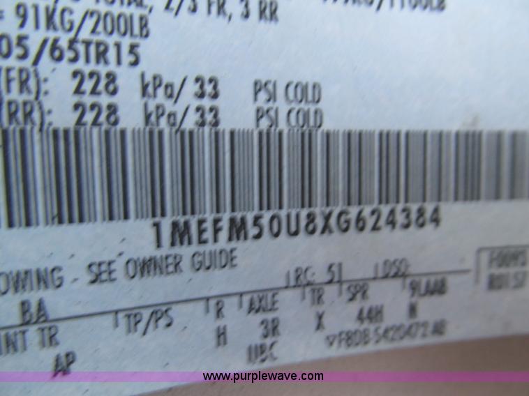 image for item G9654 1999 Mercury Sable GS