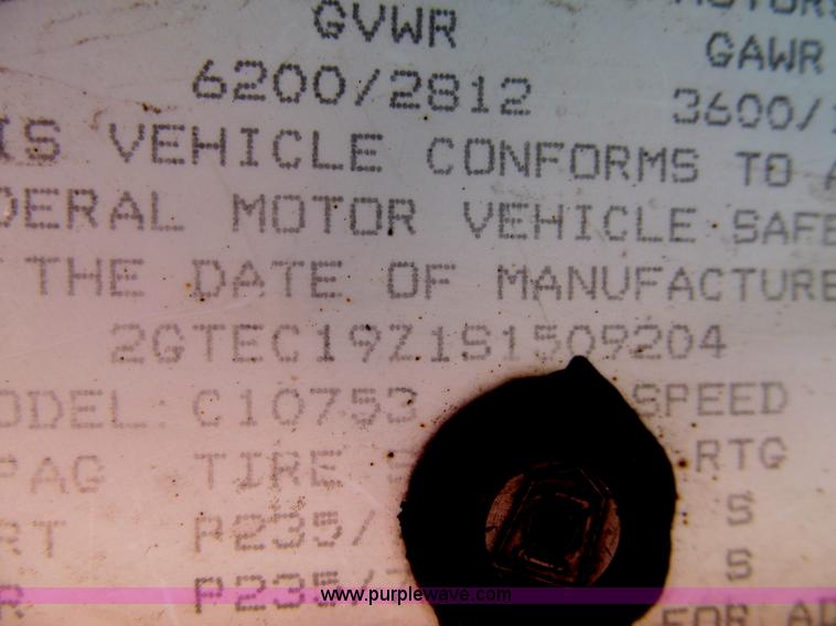 image for item G9661 1995 GMC Sierra 1500 pickup truck