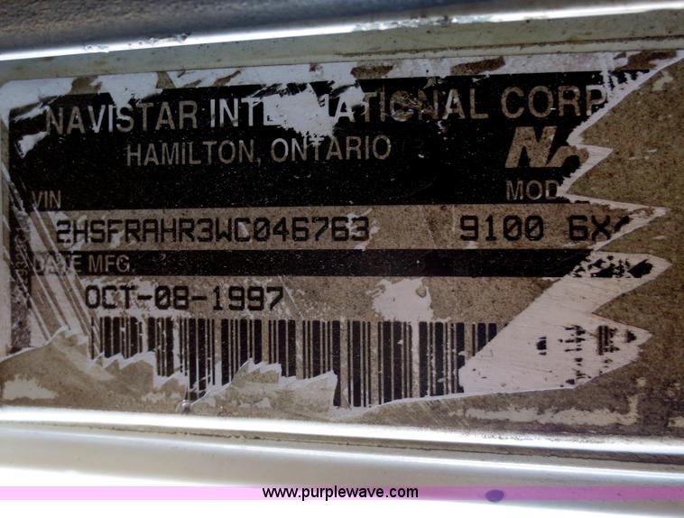 image for item F8142 1998 International 9100 semi truck