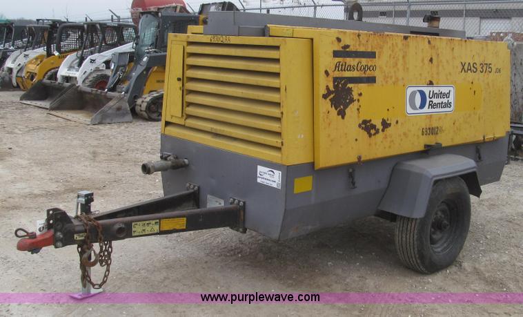 image for item G2254 2007 Atlas Copco XAS375JD6 air compressor