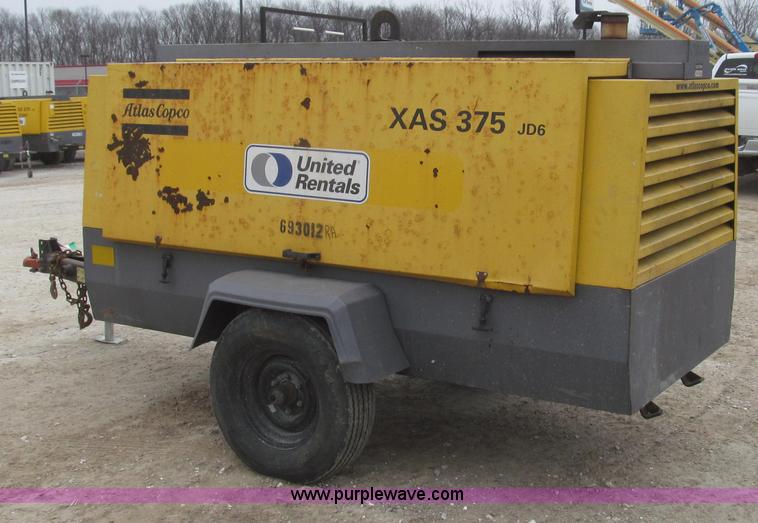 image for item G2254 2007 Atlas Copco XAS375JD6 air compressor