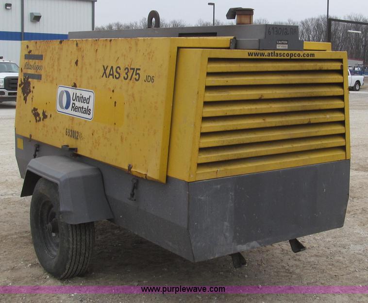 image for item G2254 2007 Atlas Copco XAS375JD6 air compressor