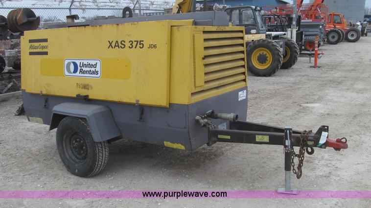 image for item G2254 2007 Atlas Copco XAS375JD6 air compressor