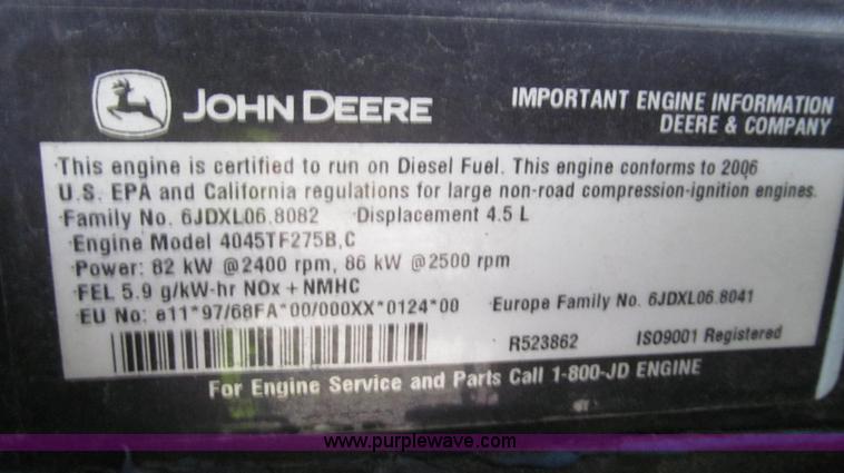 image for item G2254 2007 Atlas Copco XAS375JD6 air compressor