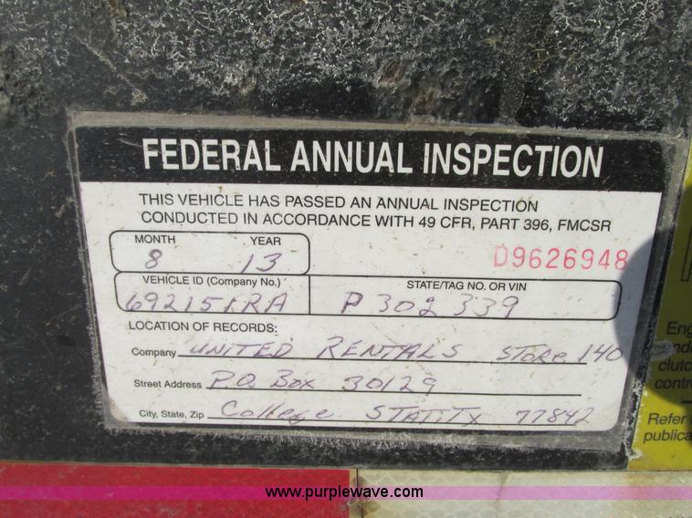 image for item G9171 2007 Ledwell LW48-HT2-10-PB equipment trailer