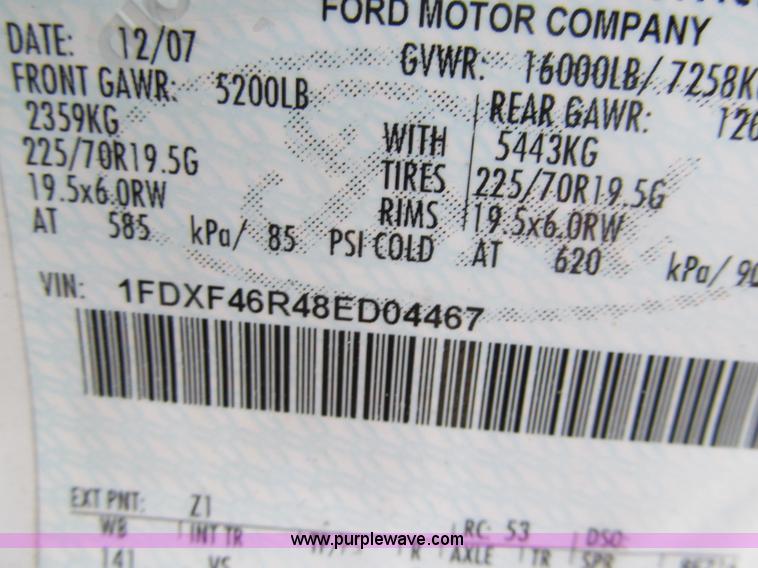 image for item G9553 2008 Ford F450 Super Duty XL service truck