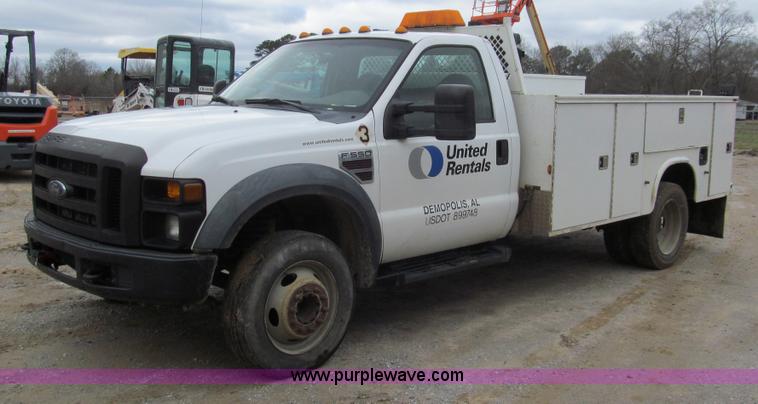 image for item G9556 2008 Ford F550 Super Duty XL service truck