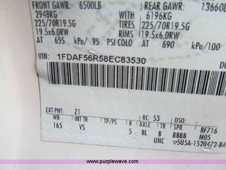 image for item G9556 2008 Ford F550 Super Duty XL service truck