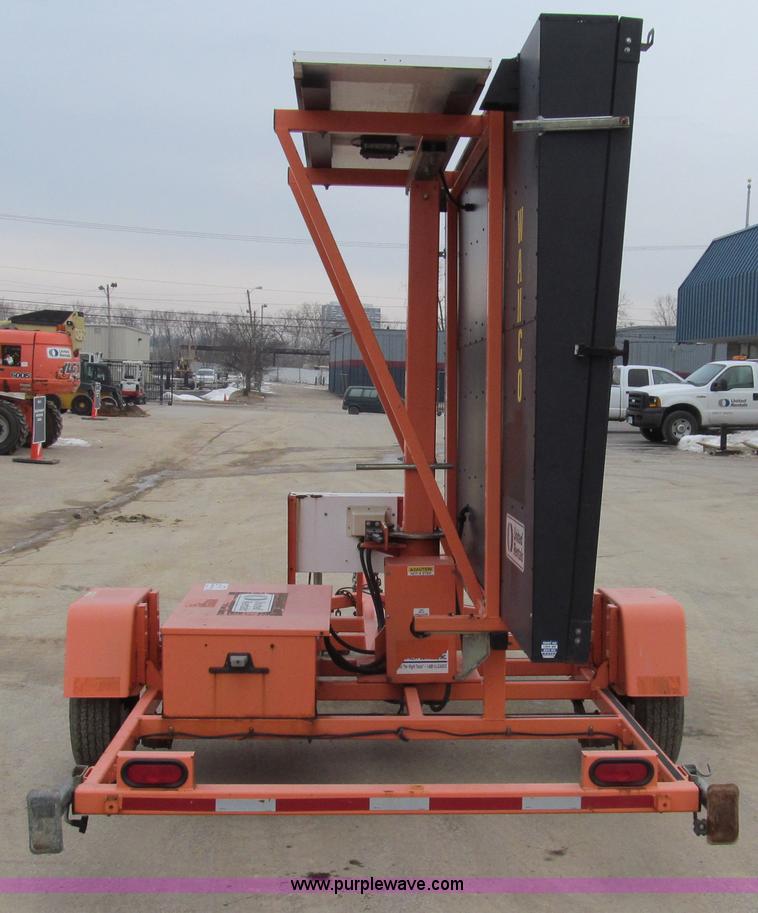 image for item G9559 2008 Wanco WTMMB solar portable sign board