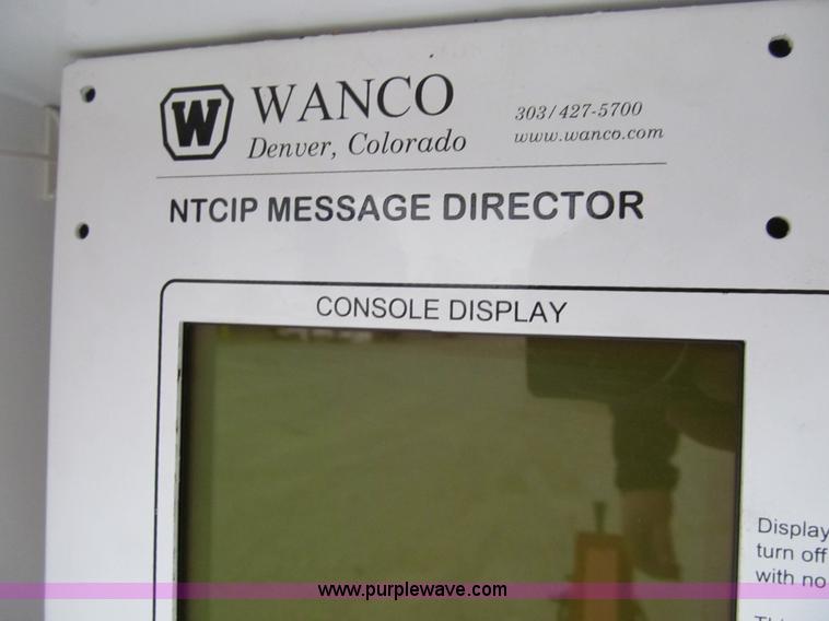 image for item G9559 2008 Wanco WTMMB solar portable sign board