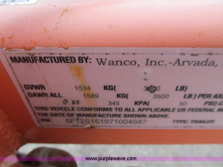 image for item G9559 2008 Wanco WTMMB solar portable sign board