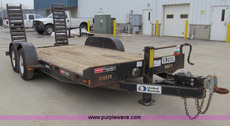 image for item G9560 2007 Mac-lander tandem axle trailer